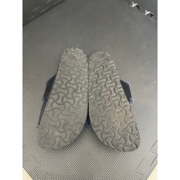 Birkenstock Navy Blue Arizona Shearling Slide Sandal Comfort Casual Boho - Picture 6 of 8